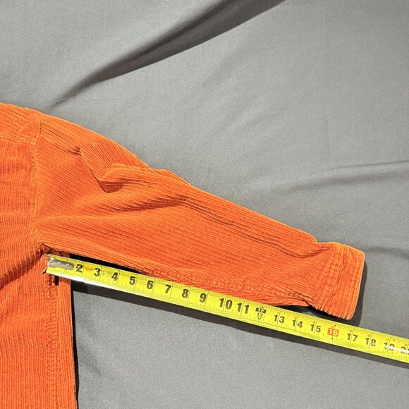 Dalia Casuals Women's Heavy Corduroy Shirt Medium Rust 100% Cotton Long Sleeve - Picture 7 of 8